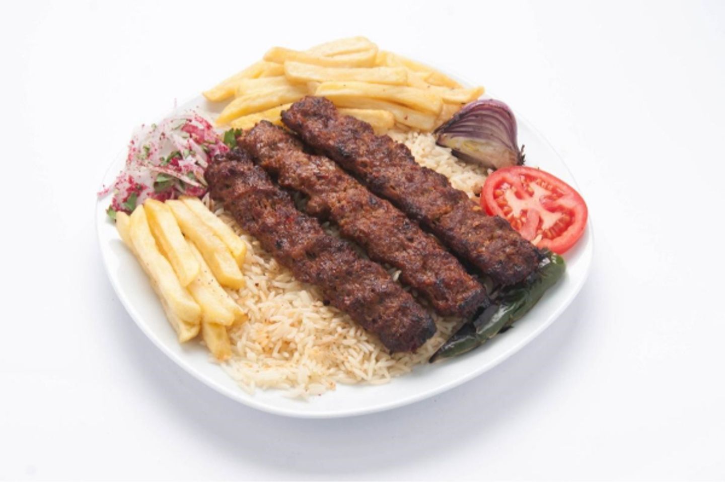 كباب لحم  - نفر بدون الارز