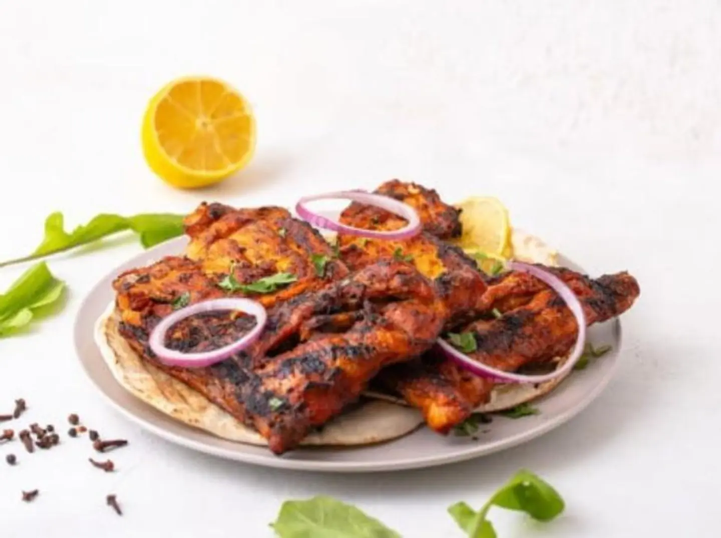 دجاج فحم سادة - نص حبة دجاج