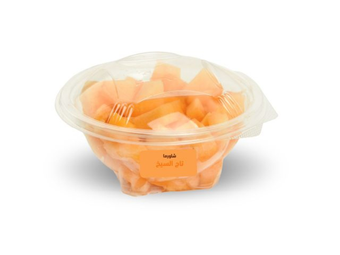 A Plate Of Cantaloupe Pieces - Big