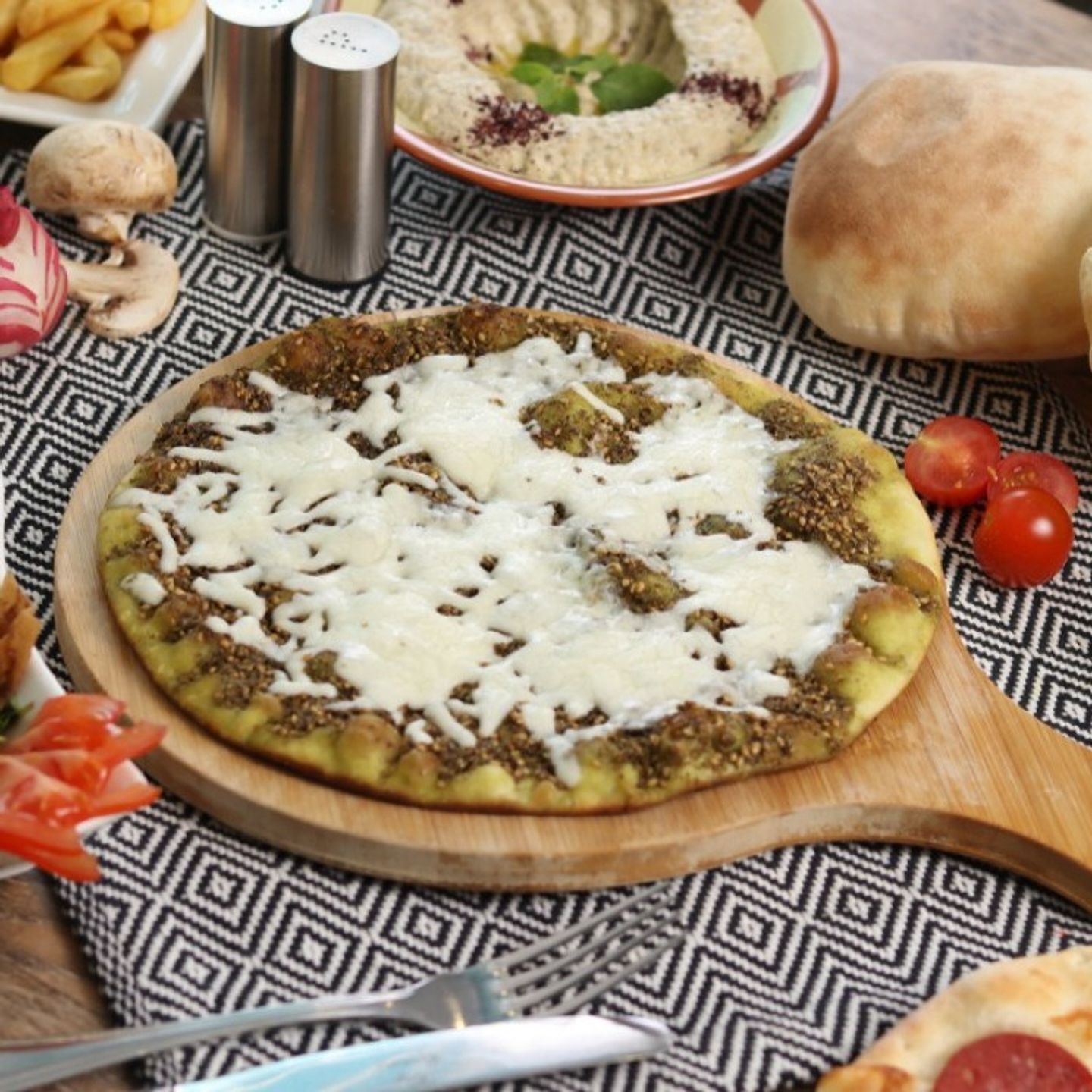 Two Cheese Pizza With Thyme - Small