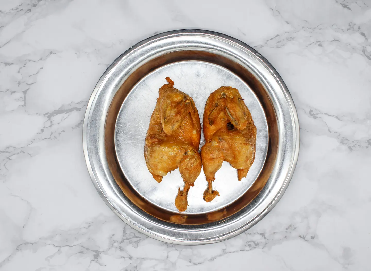 دجاج مقلي سادة - نص حبة دجاج