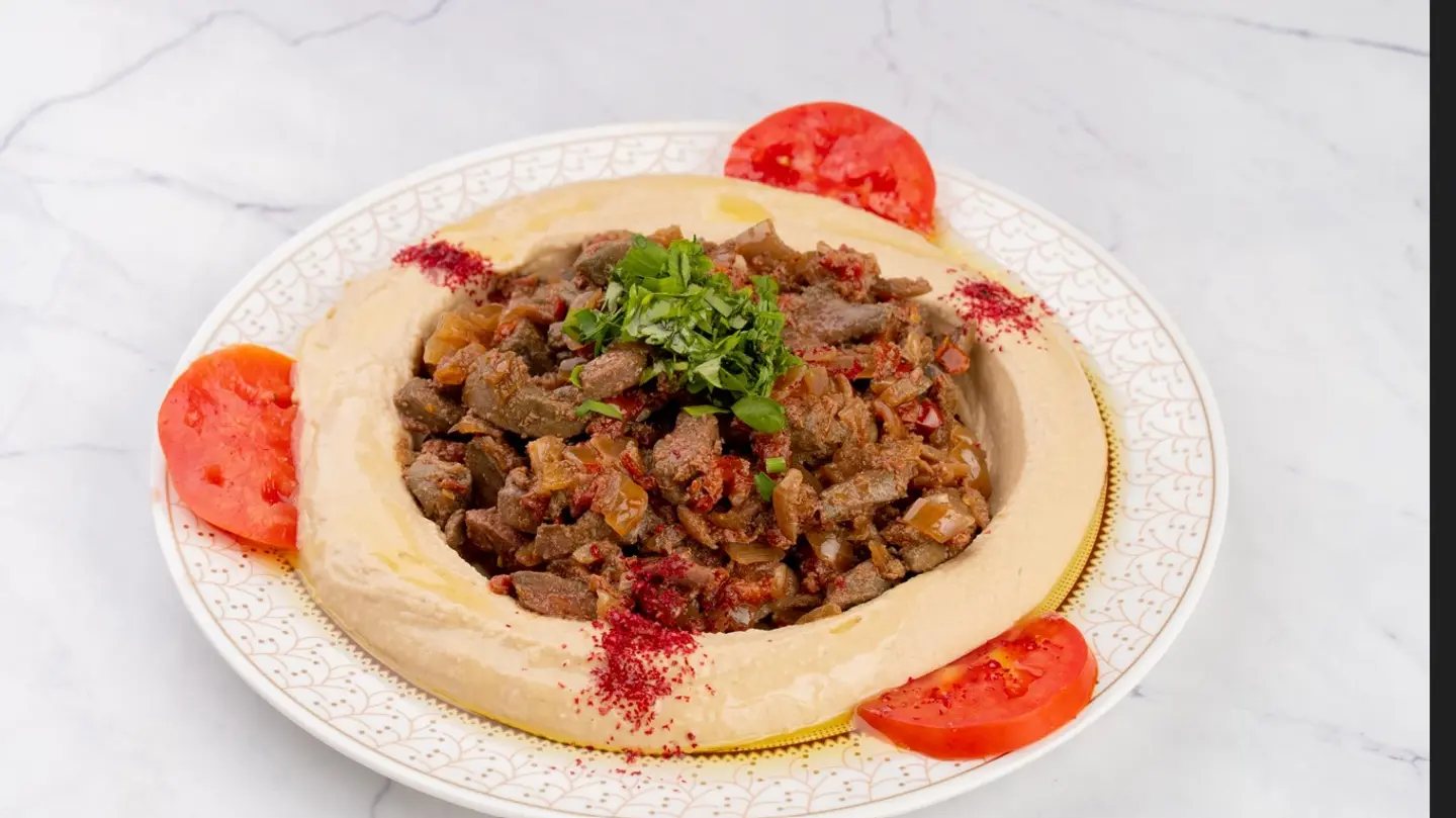 Hummus With Liver - Medium
