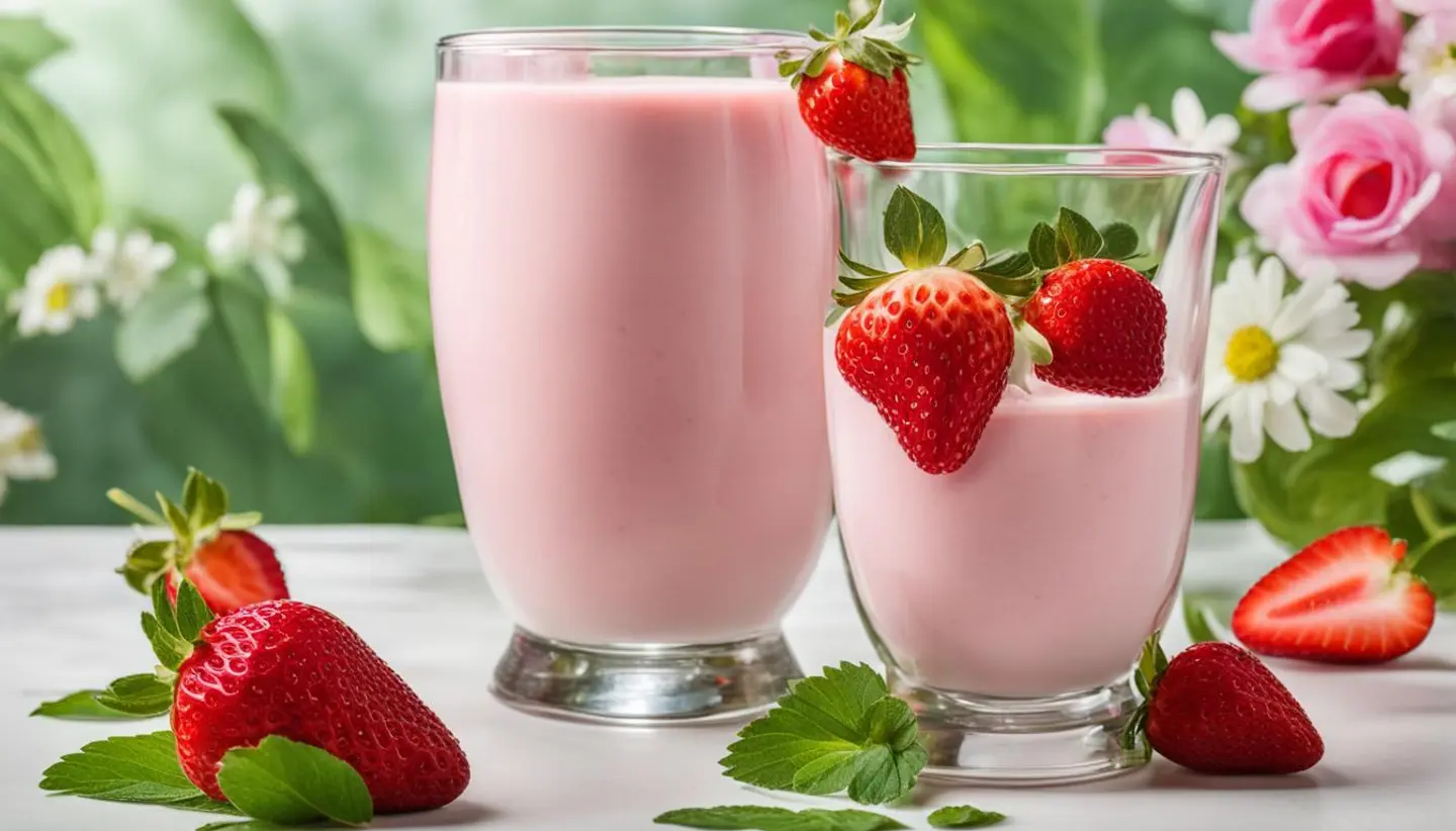 Strawberry With Milk And Ice Cream - Small