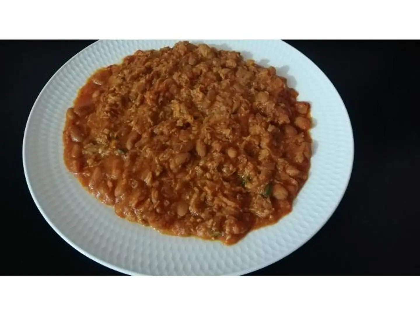 صحن فاصوليا بالتونة - صغير