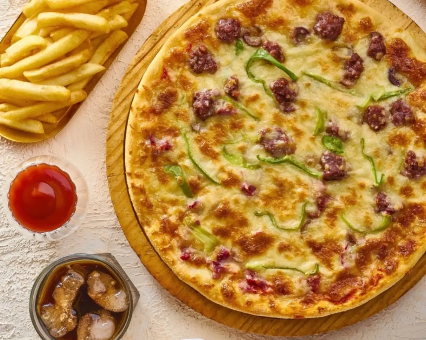 Pizza Sausage Basterma Kiri - Medium