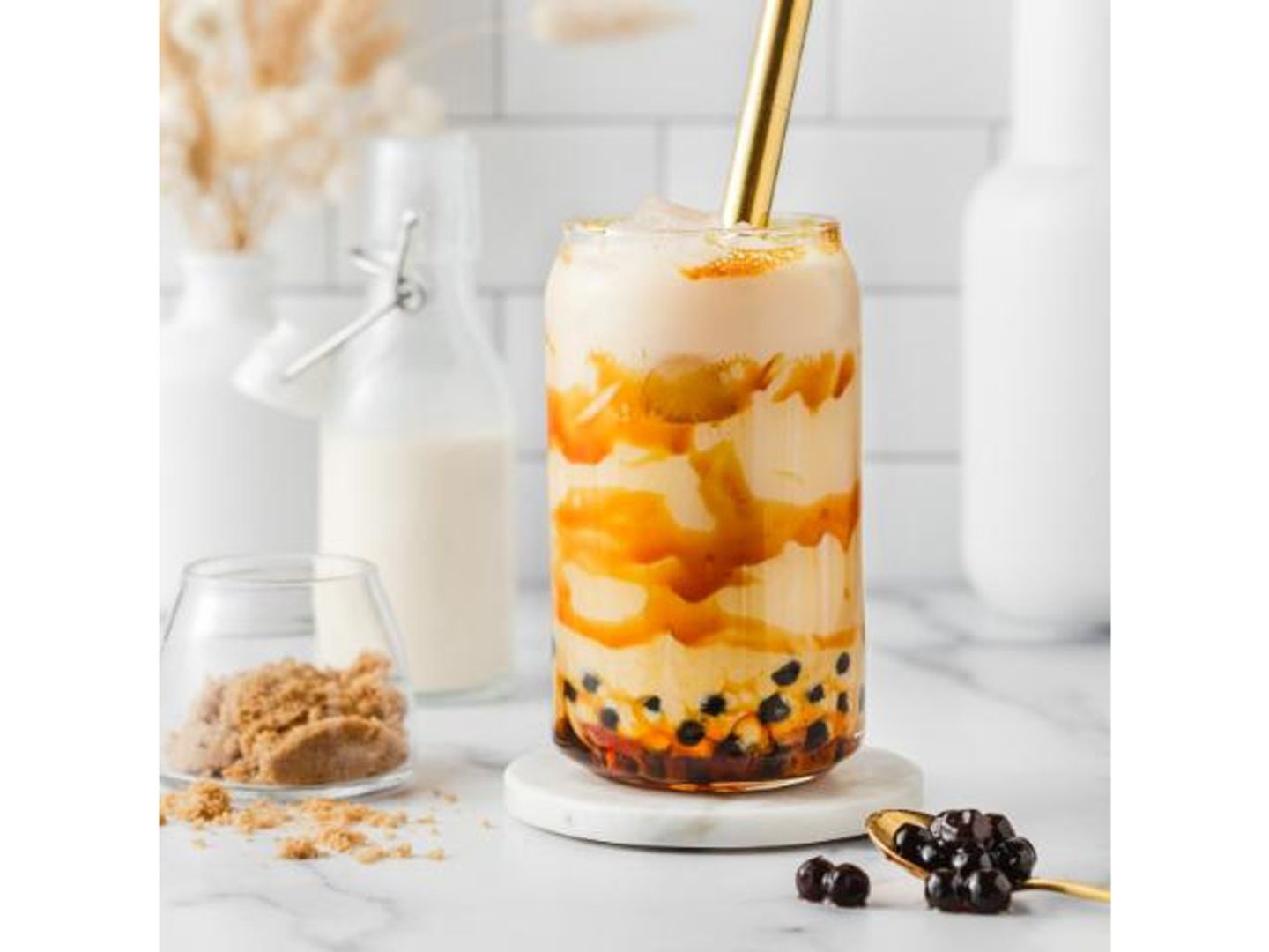 Brown Sugar Pearl Milk Tea - Medium