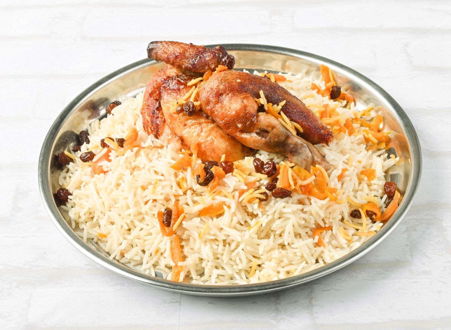 دجاجة شواية مع الأرز - نص دجاجة