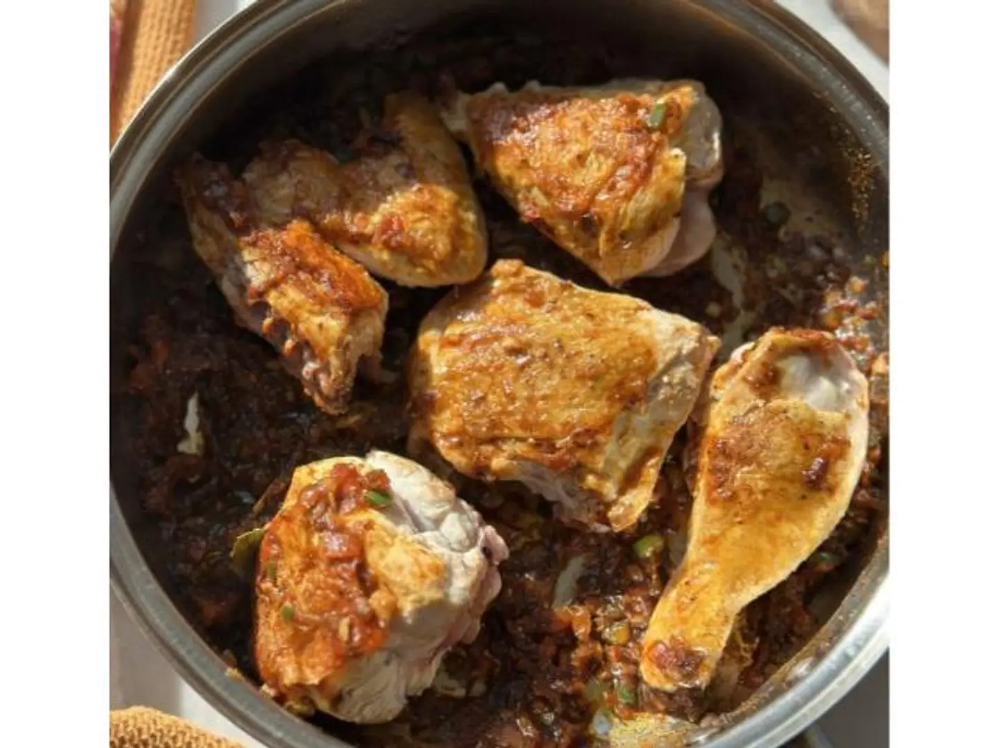 دجاج عدني بدون رز - نص حبة دجاج