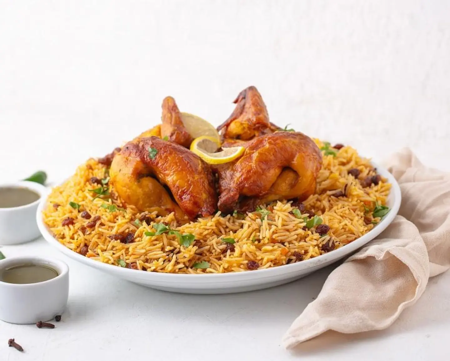 Grilled Chicken With Rice - Quarter Chicken