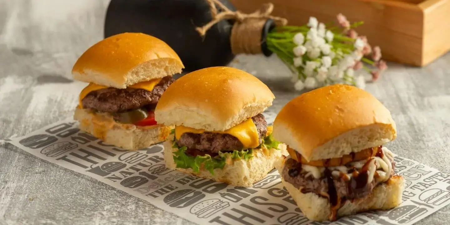 Mini Meat Burger Box - 15 Piece Mix