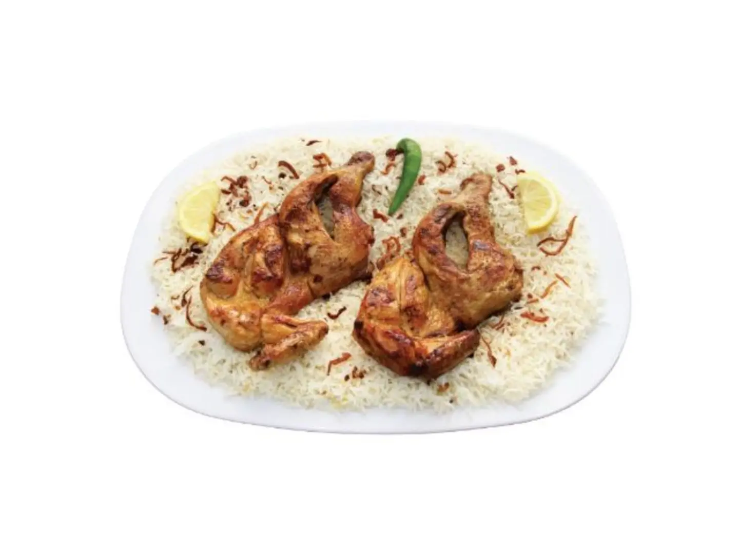 Chicken Madhbi With Rice - Half A Chicken