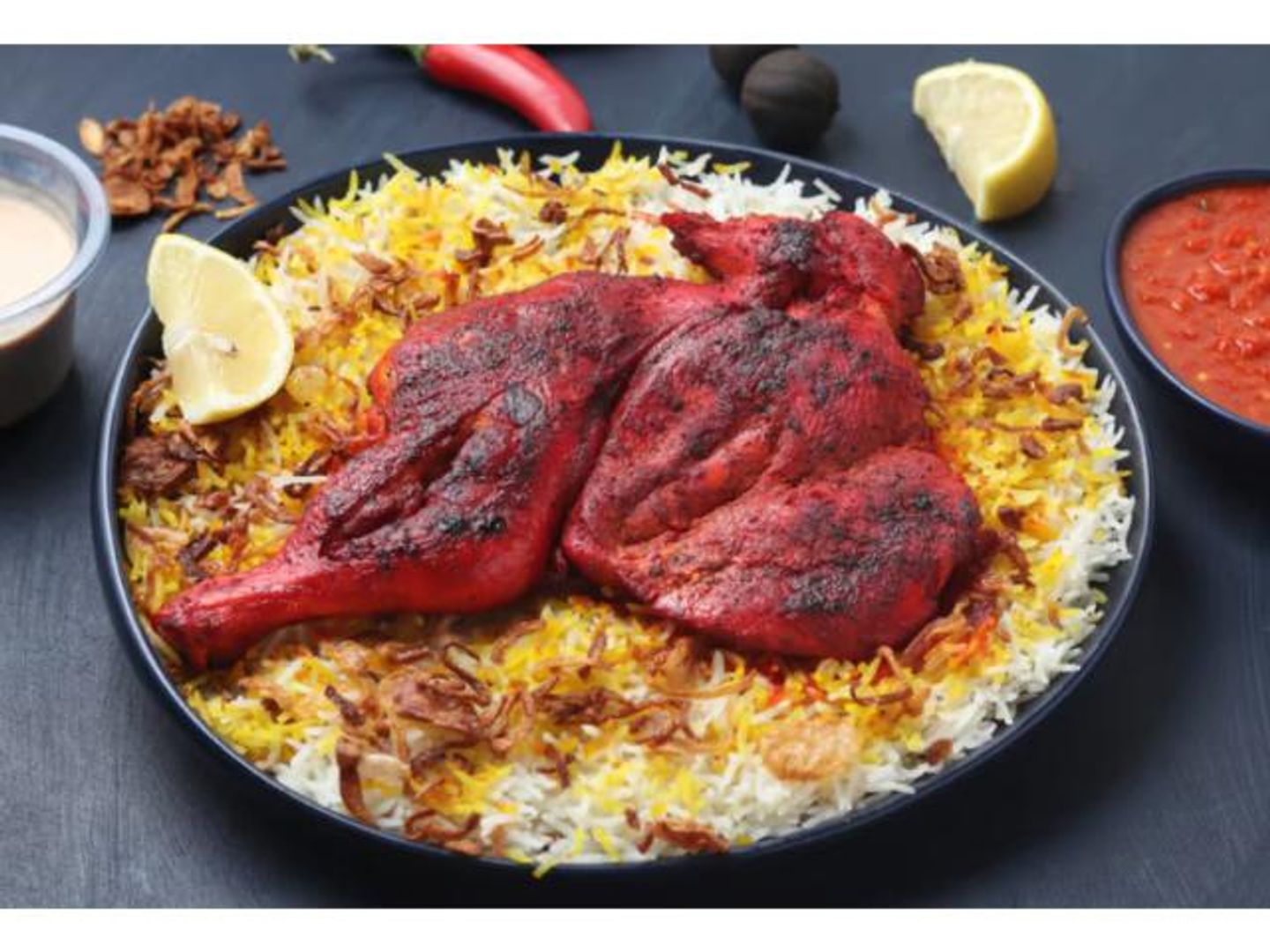 دجاج مظبي على الفحم - صغير