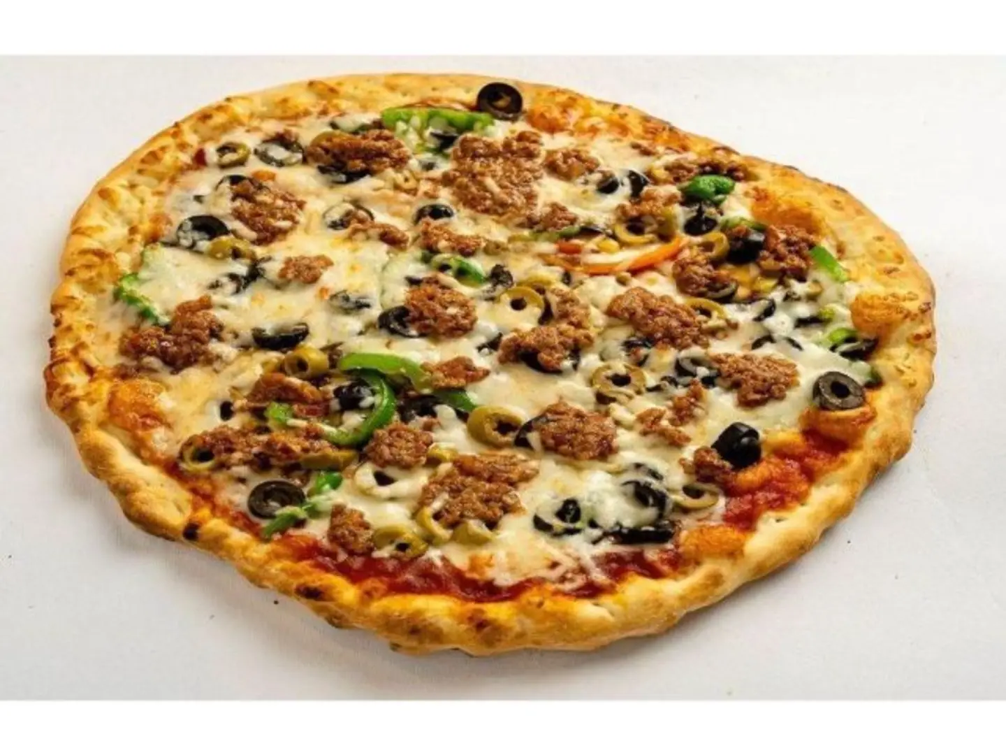 بيتزا لحم مع جبنتين - صغير