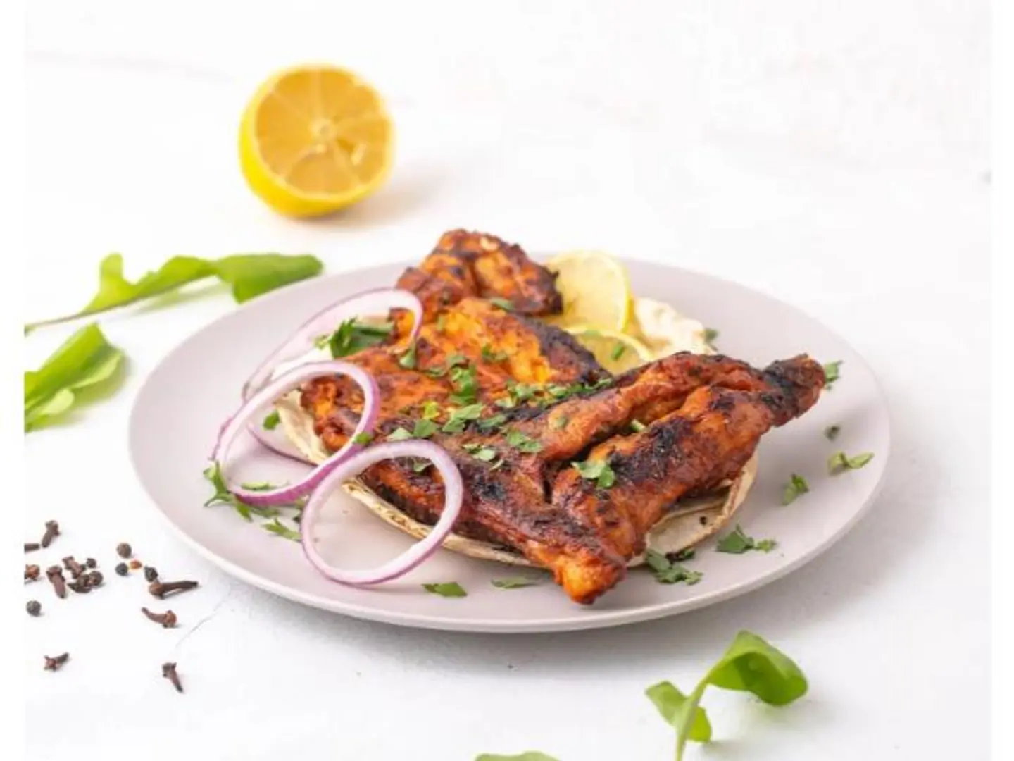 Plain Grilled Chicken On Charcoal - Half