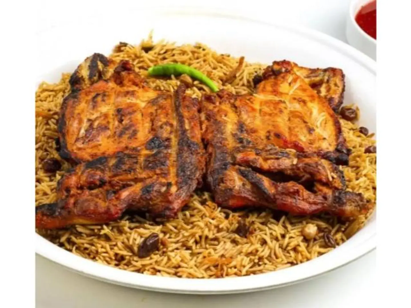 Grilled Chicken With Rice - For One Person
