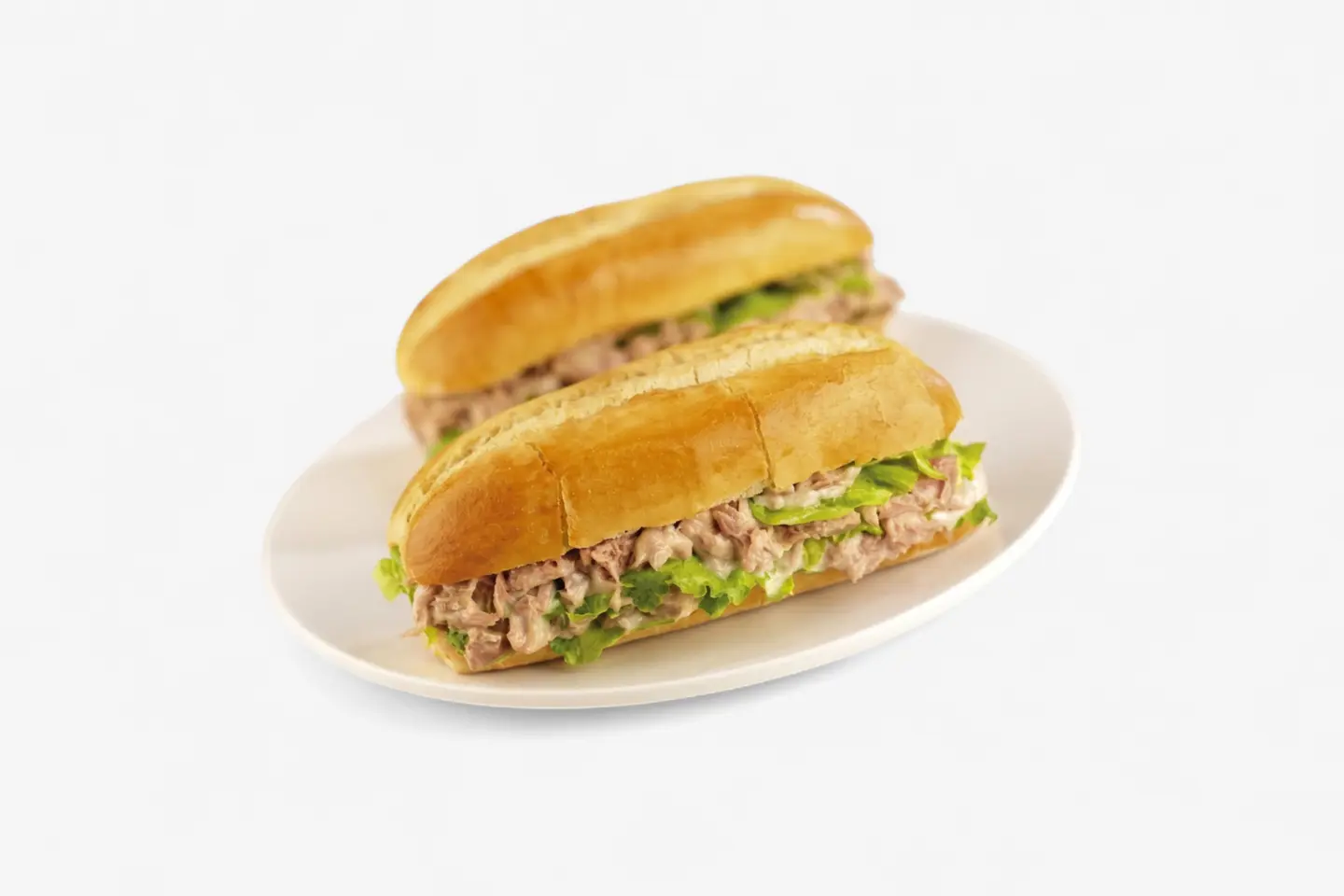 Egg With Tuna And Cheese Sandwich - Half