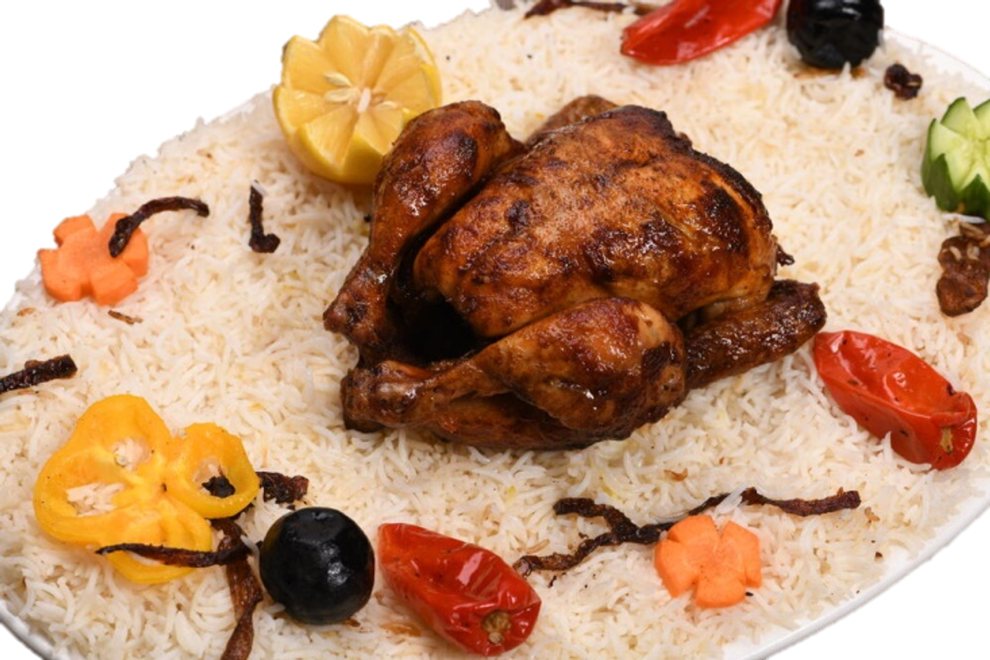 دجاج شواية مع الأرز  - ربع