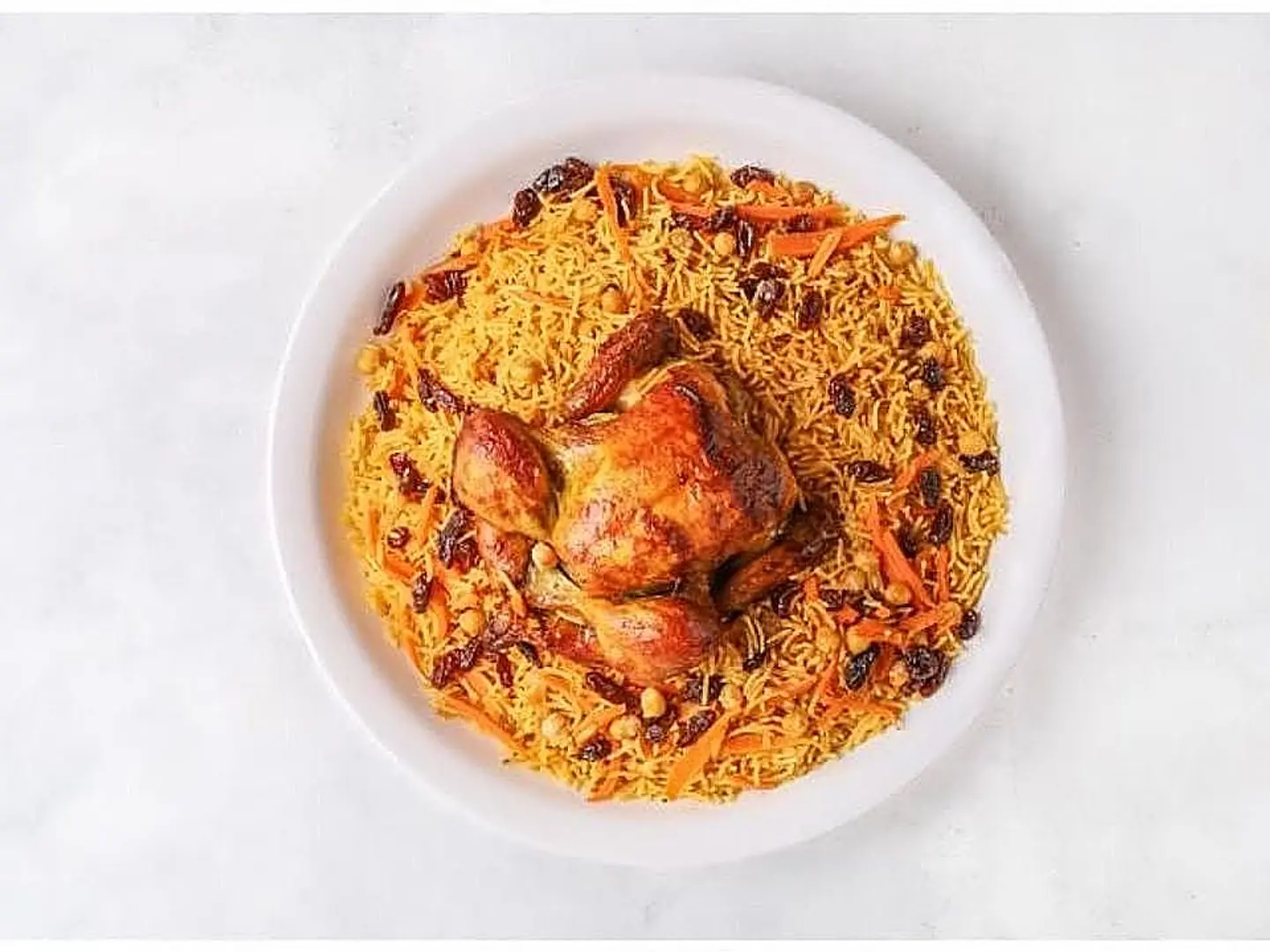 Grilled Chicken With Rice - Quarter Of A Chicken
