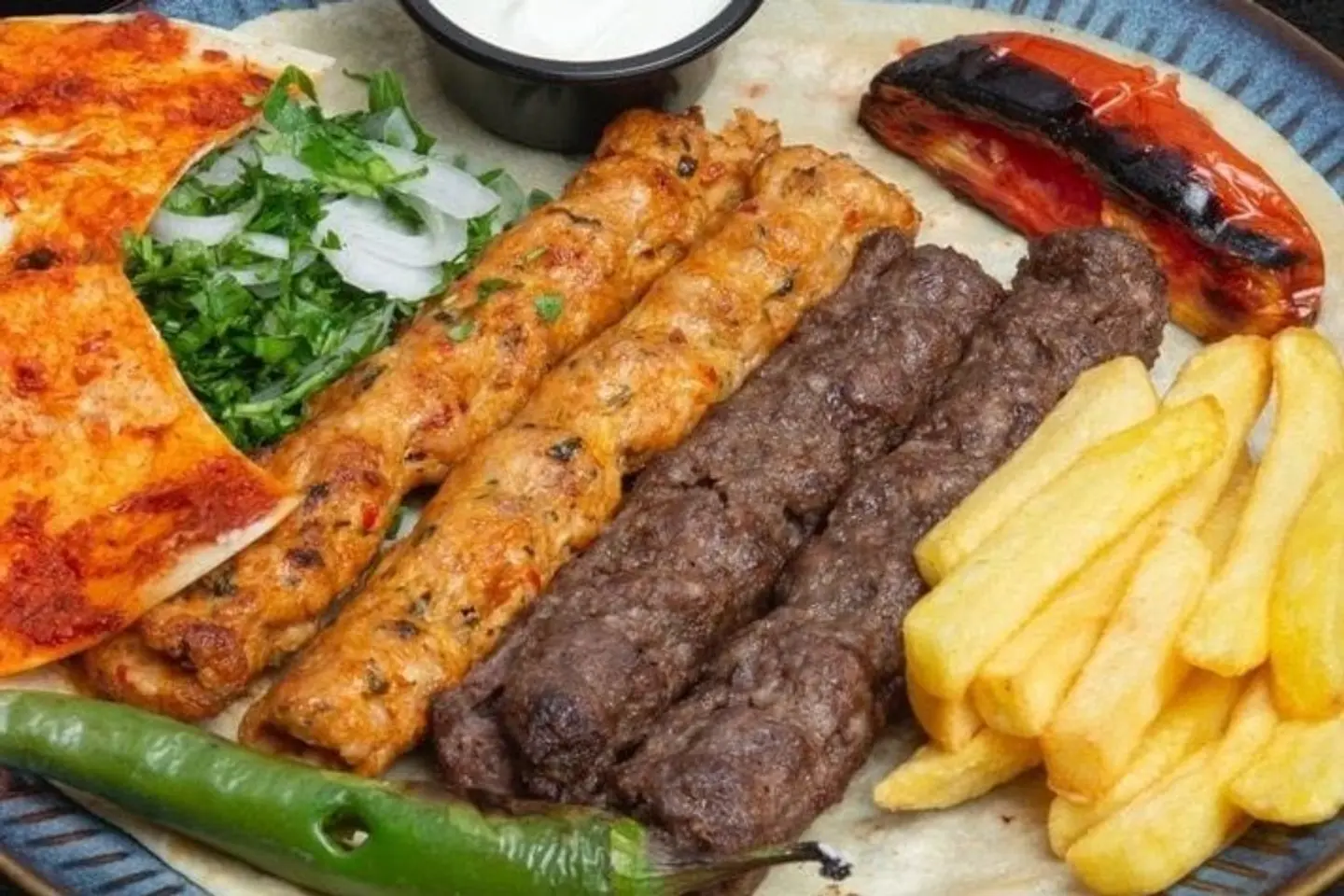 Mixed Kebab, Meat And Chicken - For One Person