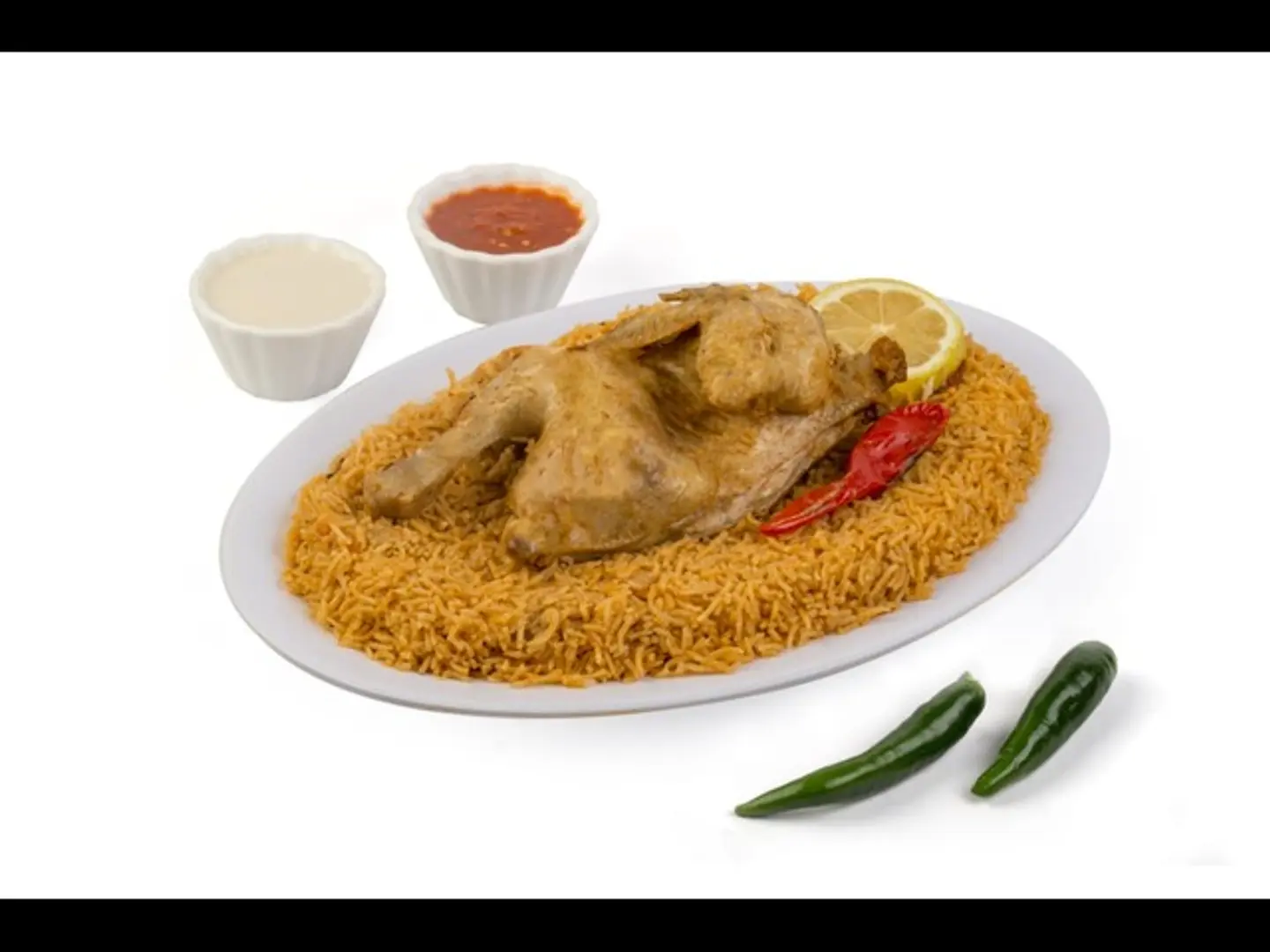 دجاج مضغوط - نصف دجاجة