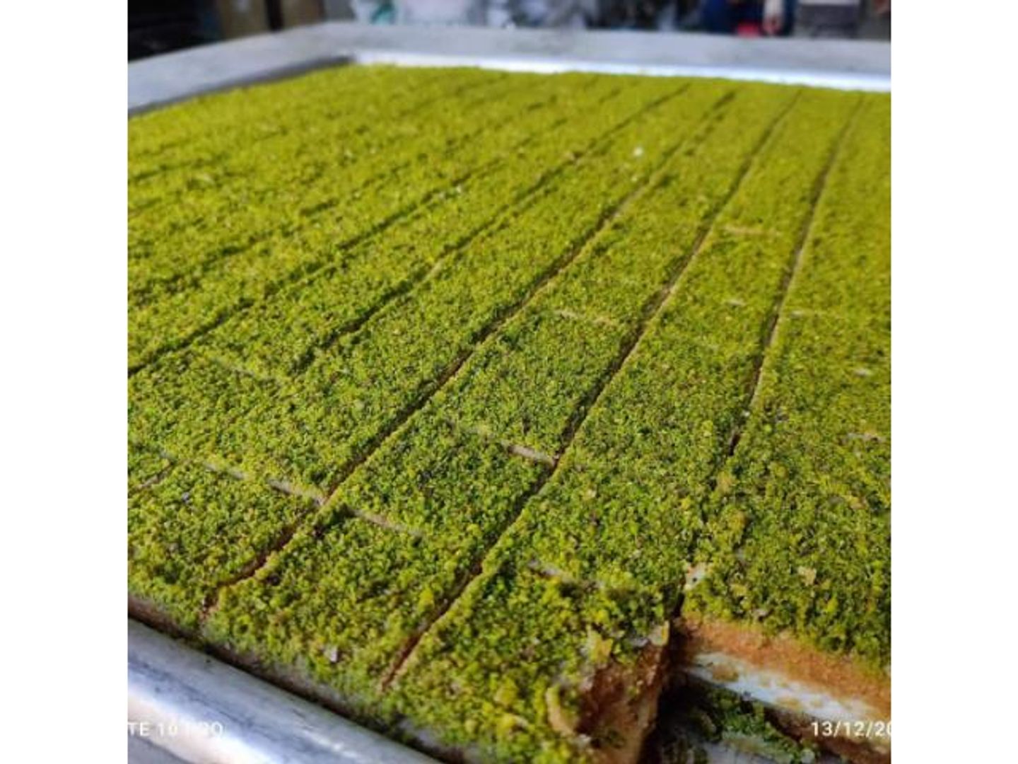 Basbousa Pistachio - Quarter Kilo