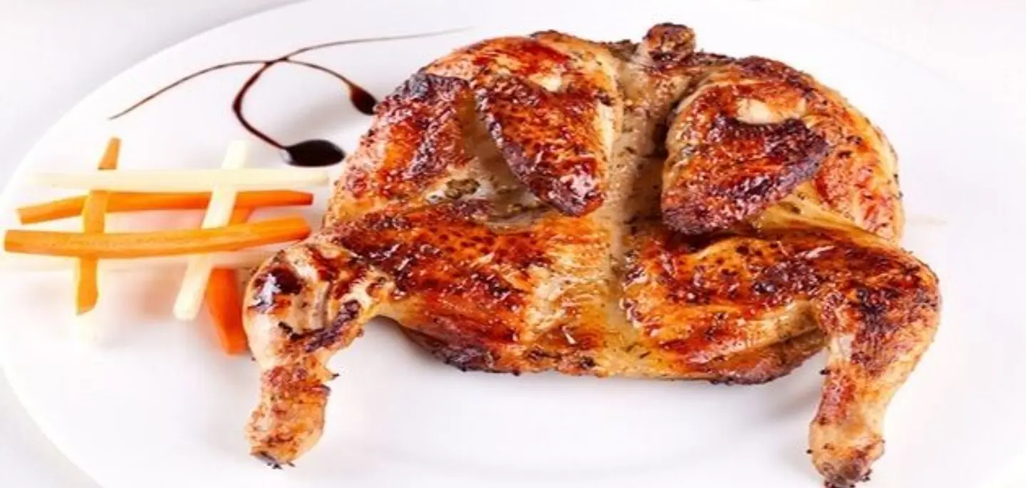 Plain Chicken On Coal - Half A Chicken