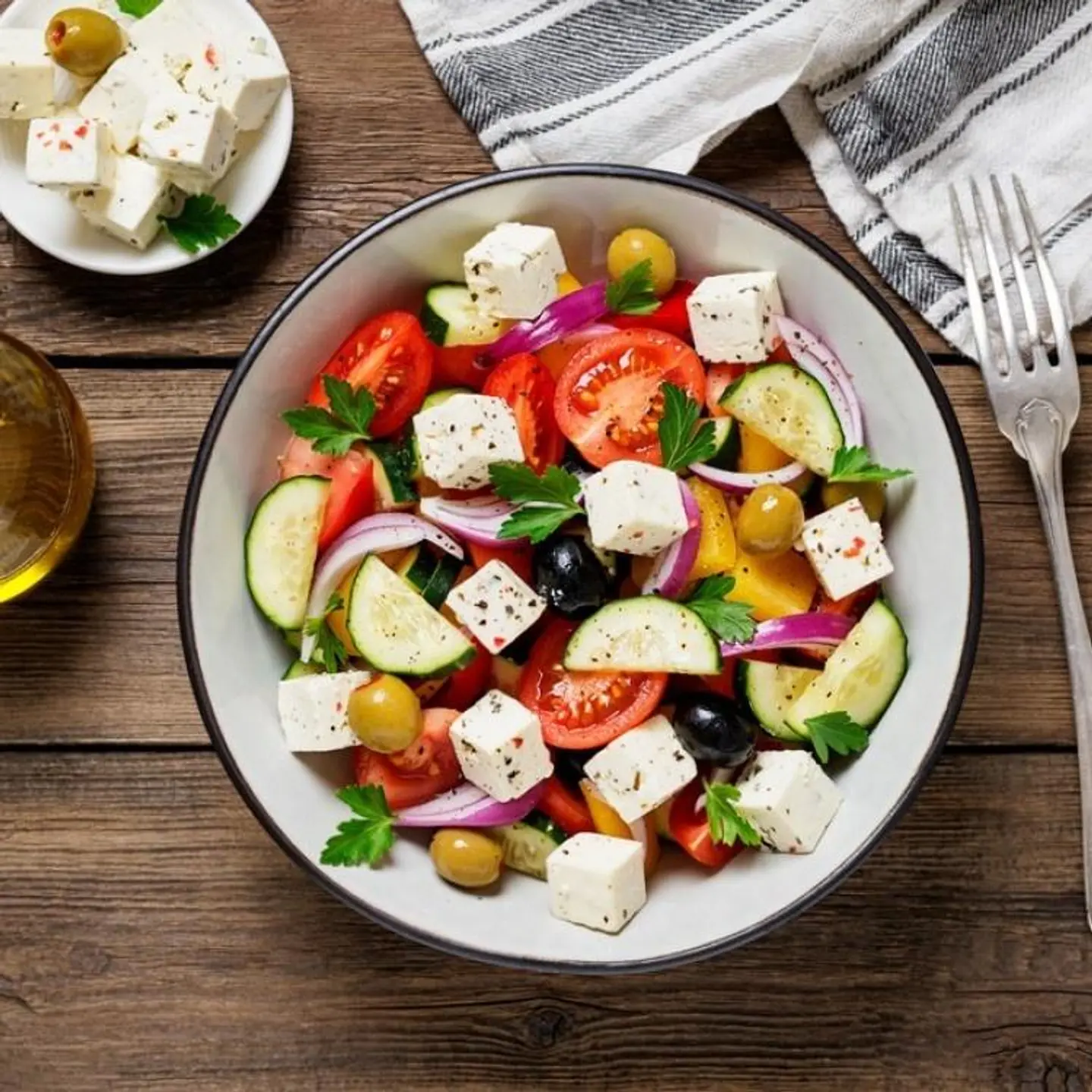 Olive And Cheese Salad - Small