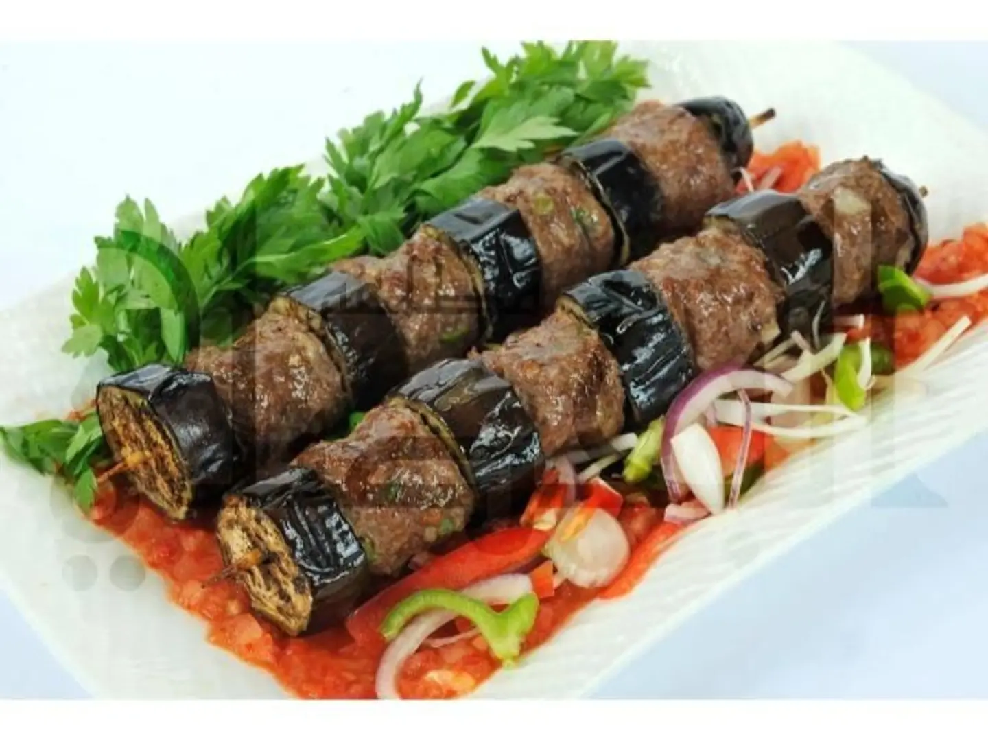 Eggplant Kebab - For One Person