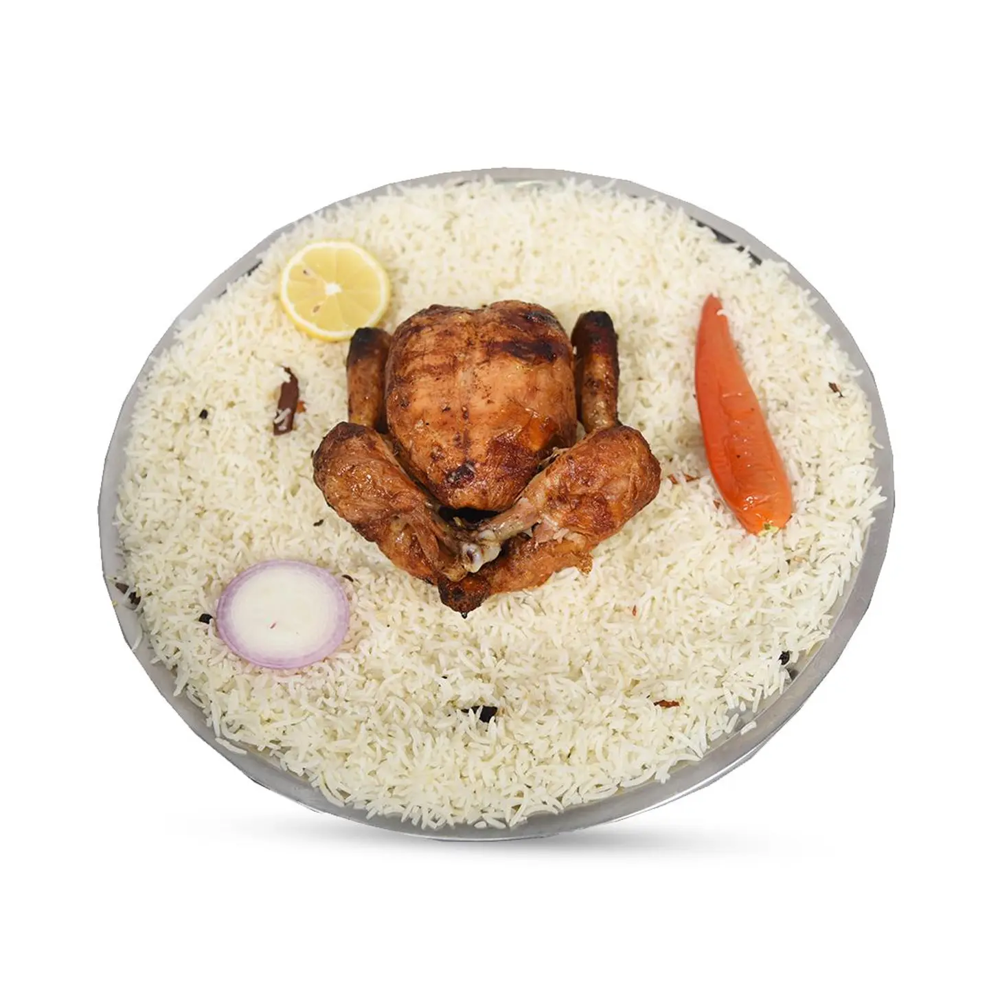 Grilled Chicken With White Rice - Half Chicken
