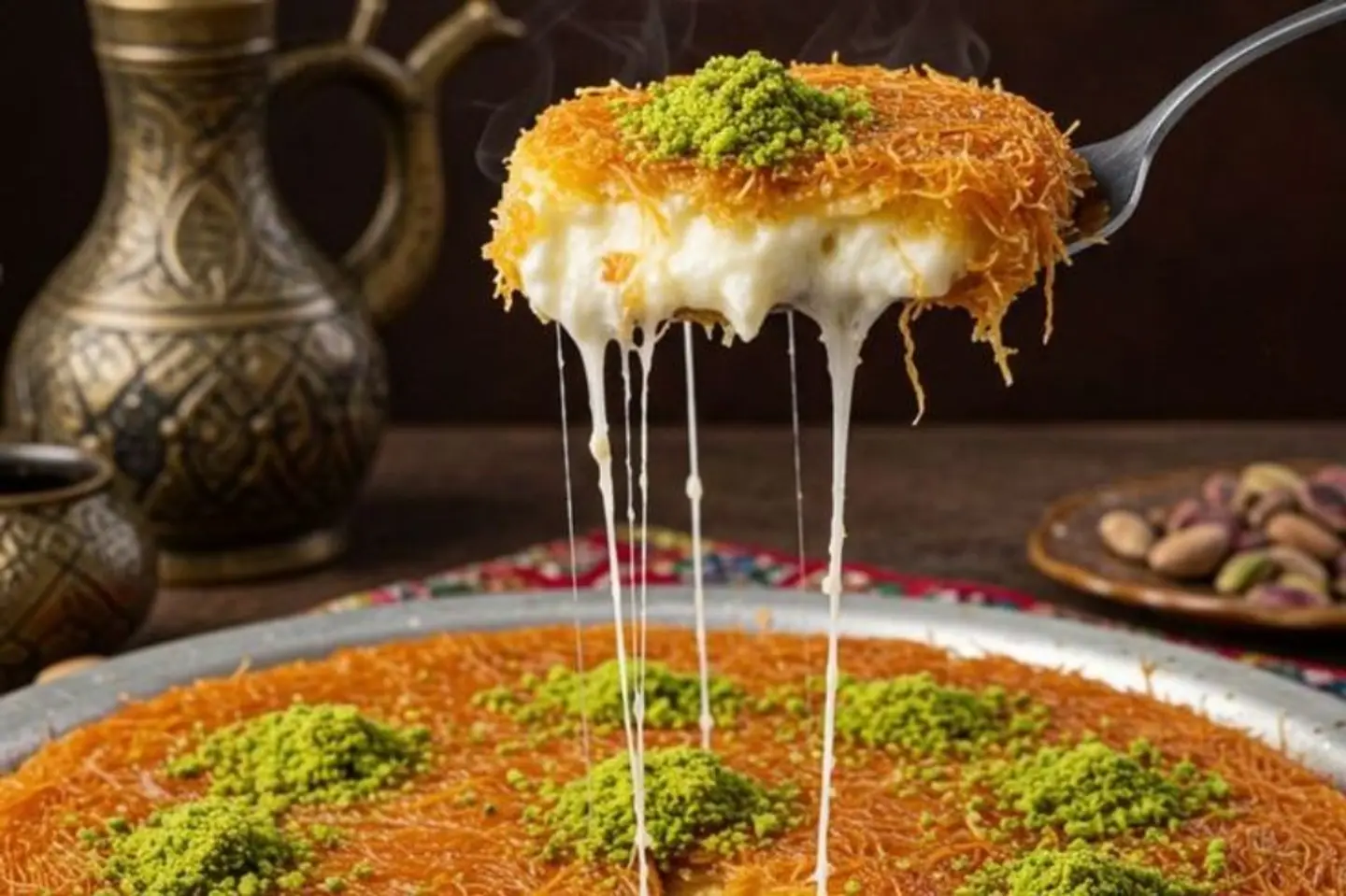 كنافة ست الكل - بالجبنة النابلسية - وسط