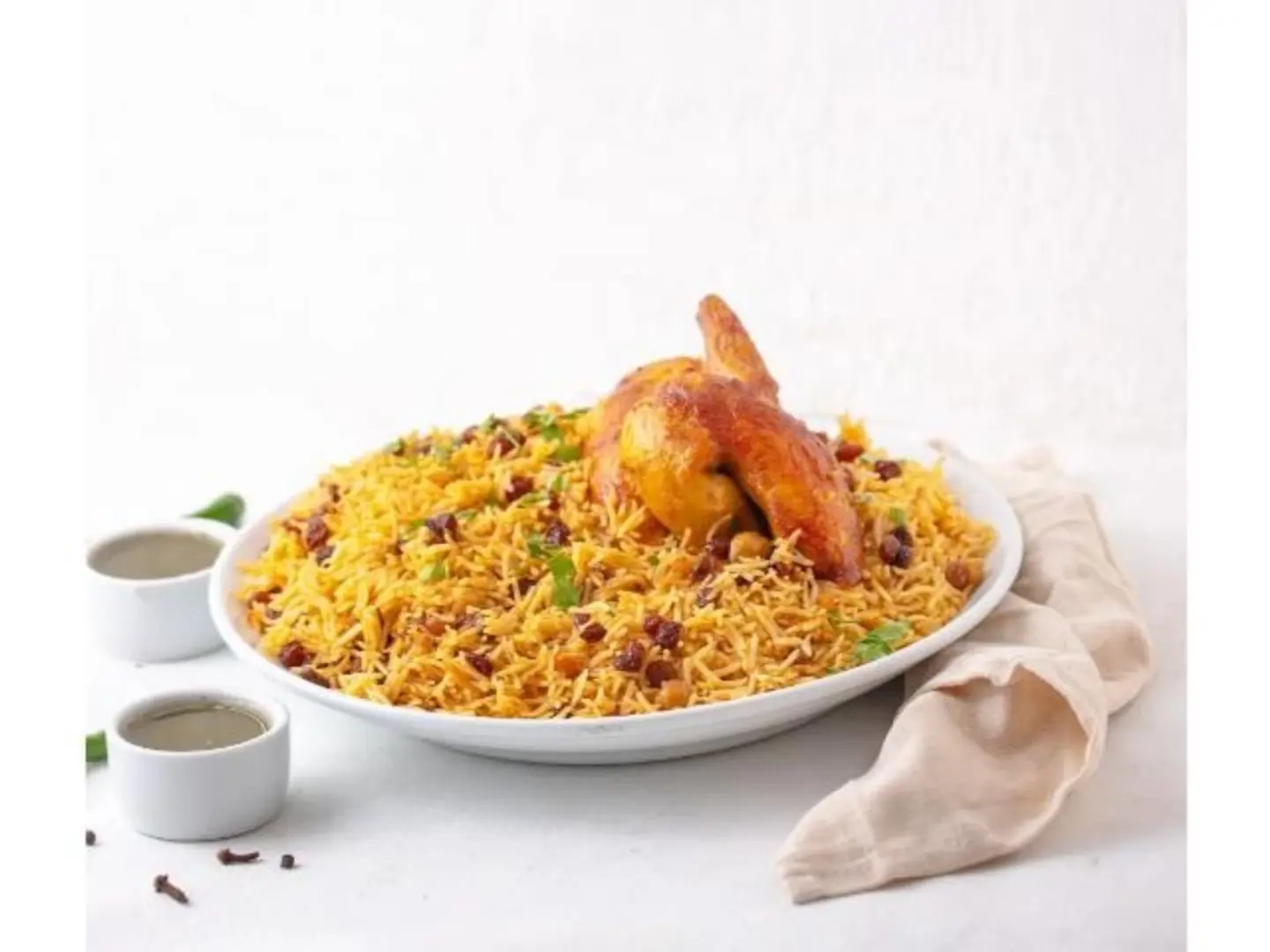 Rotisserie Chicken With Rice - Quarter Of A Chicken