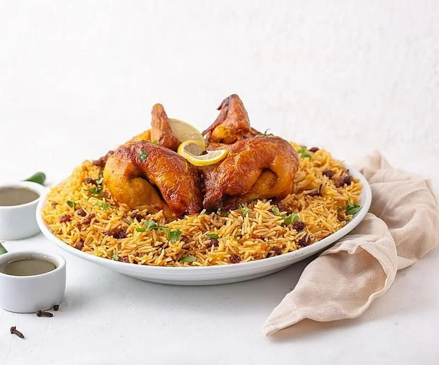 دجاج شواية مع رز - ربع دجاج شواية مع رز
