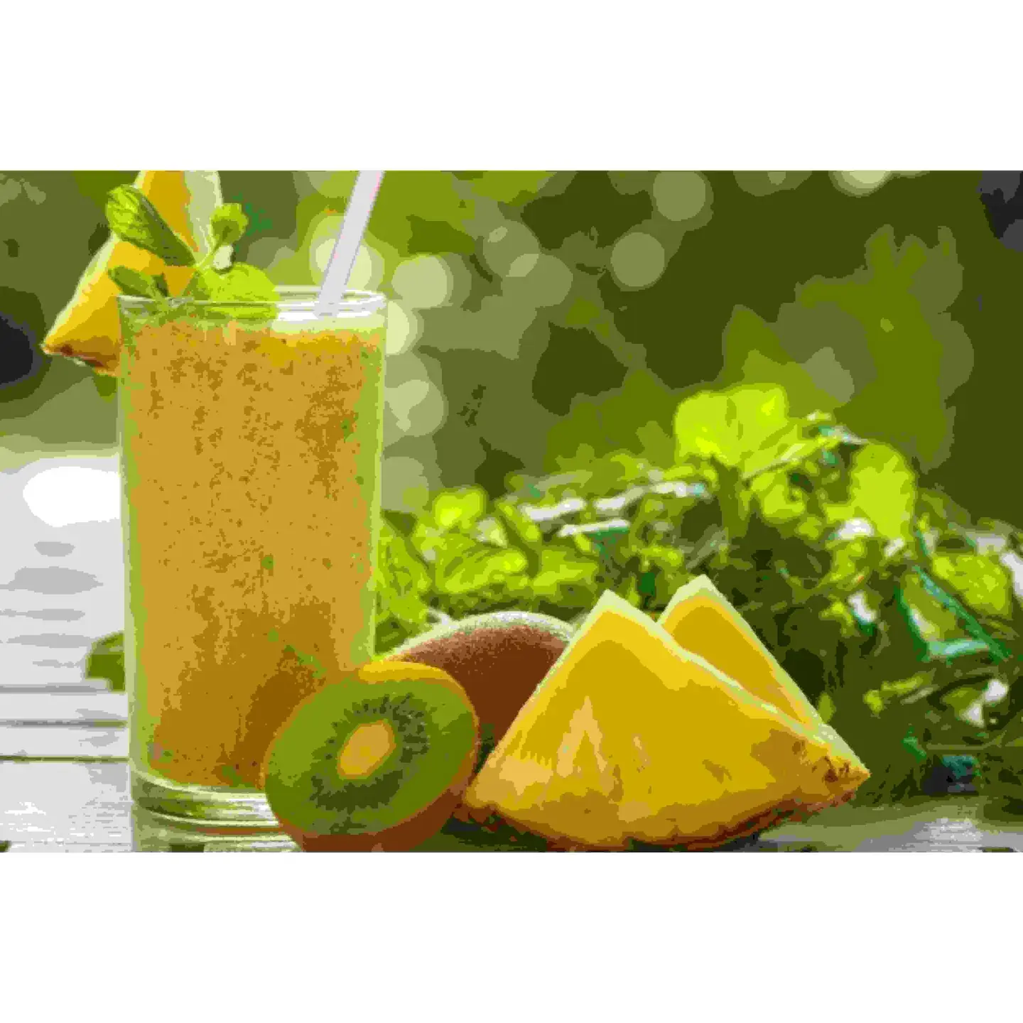 عصير أناناس كيوي - وسط