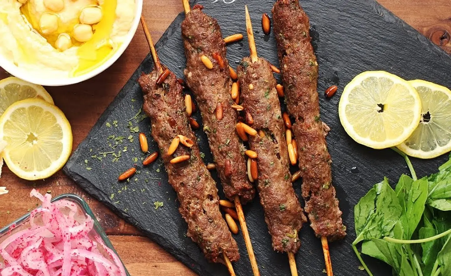 Kebab With Pine Nuts - For One Person