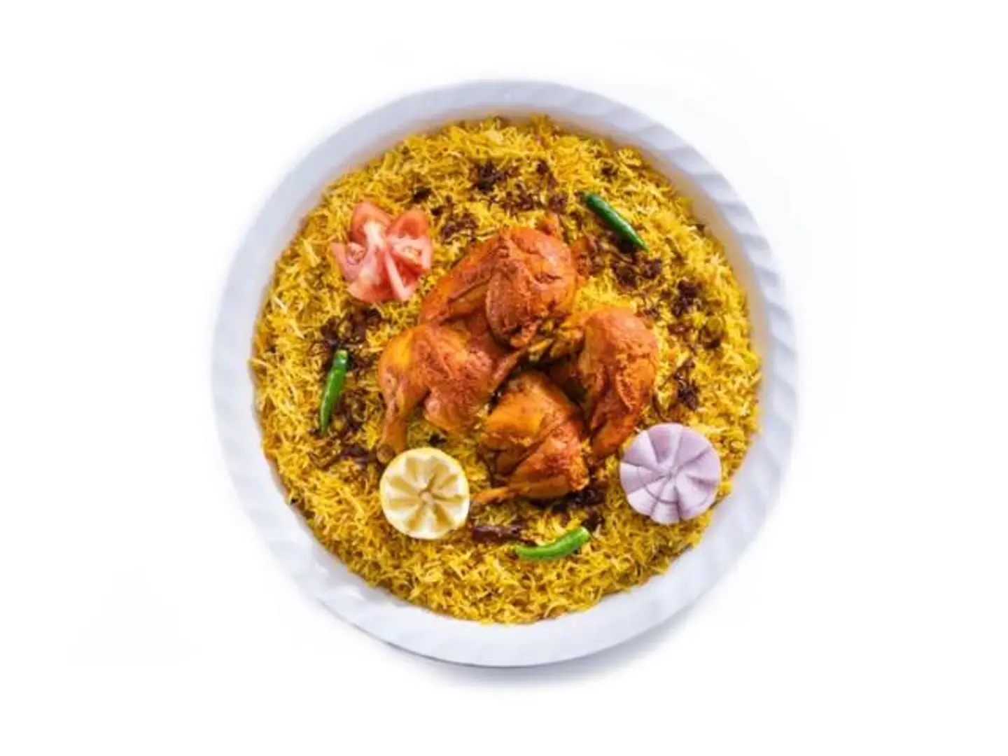 دجاج مندي مع أرز مندي - ربع دجاجة