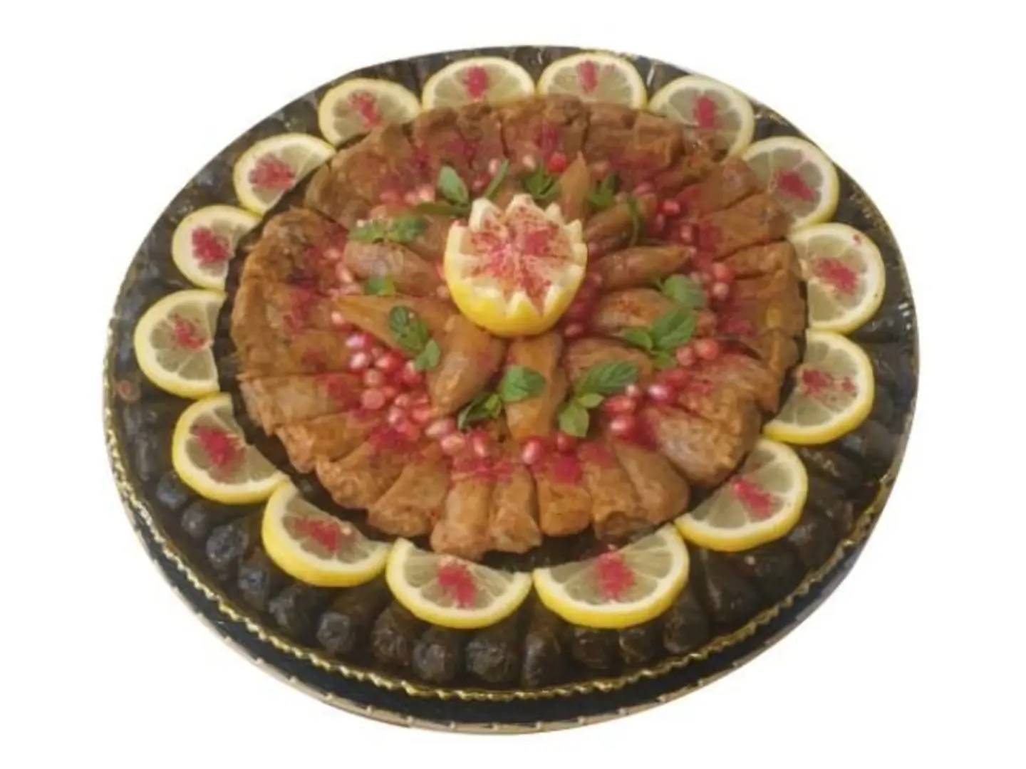 Mixed Grape Leaves, Cabbage, And Kibbeh - 21 Pieces