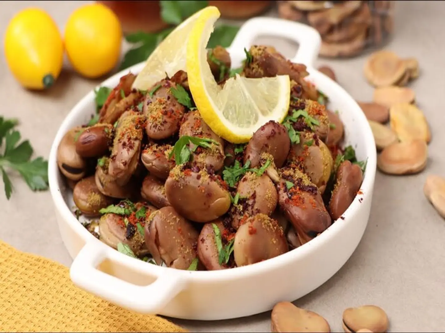 صحن فول باليلة - صحن فول باليلة صغير