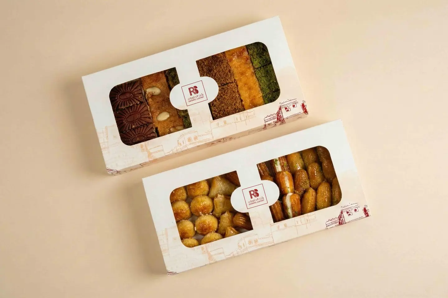 Mix Basbousa & Mix Oriental Sweets - Small