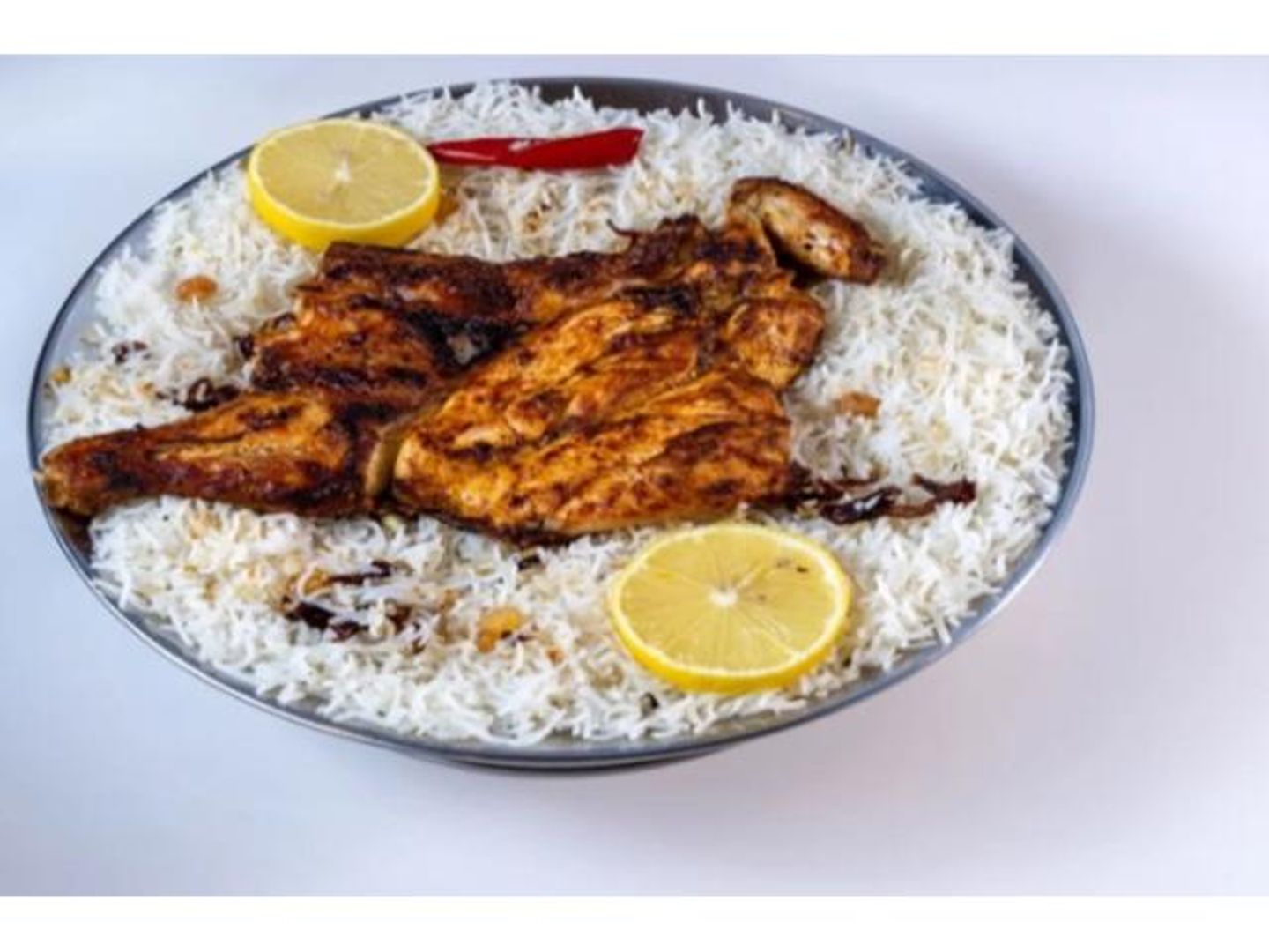 دجاج فحم مع الرز بيشاور - ربع دجاجة