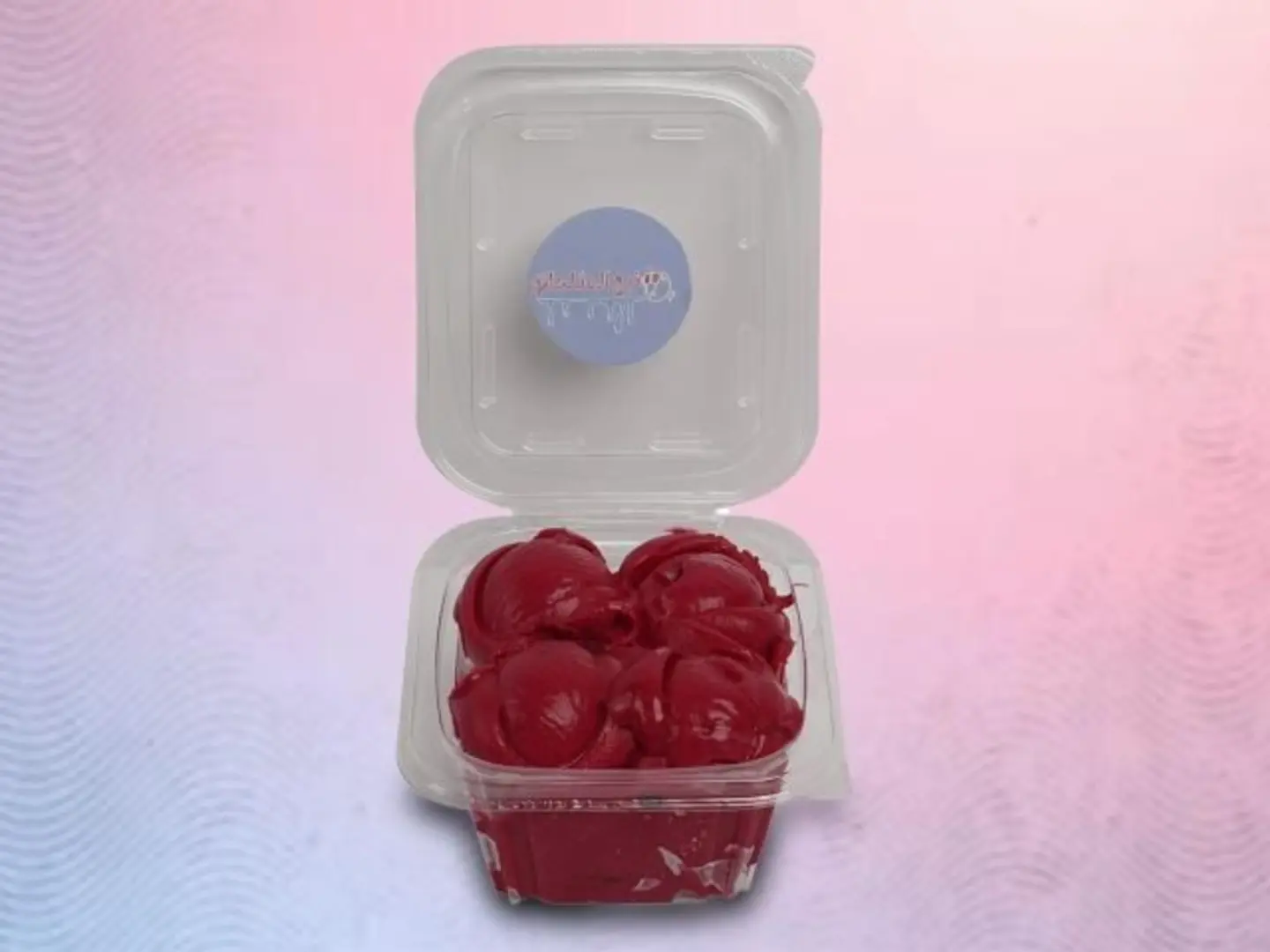 بوظة كرز - بسكوت صغير