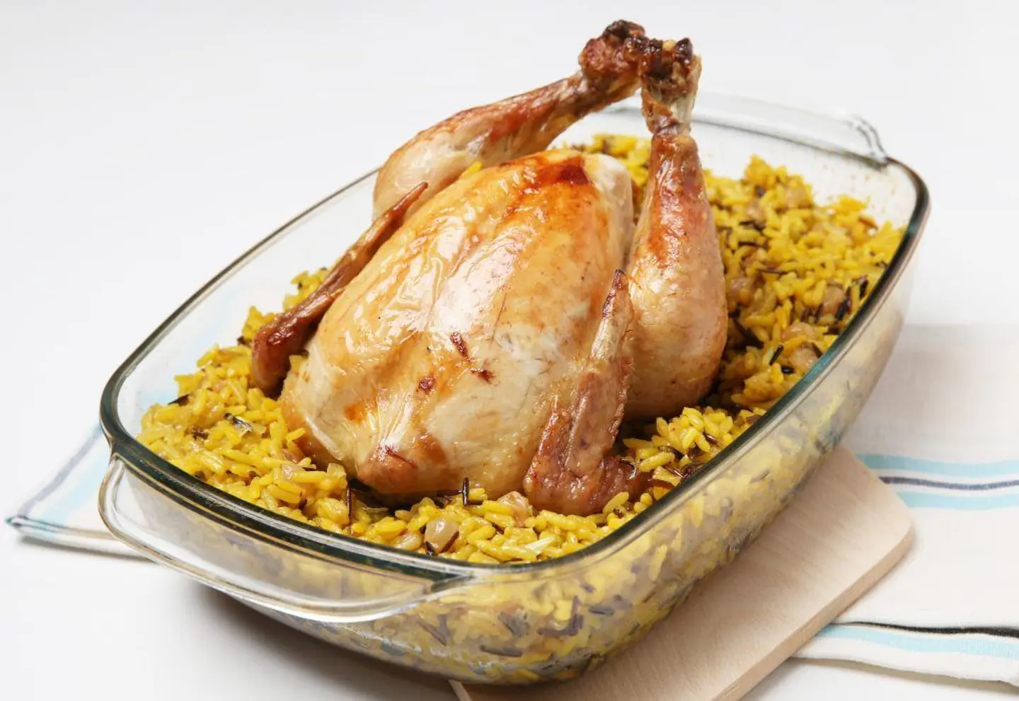 Oven Chicken With Rice - Quarter Chicken