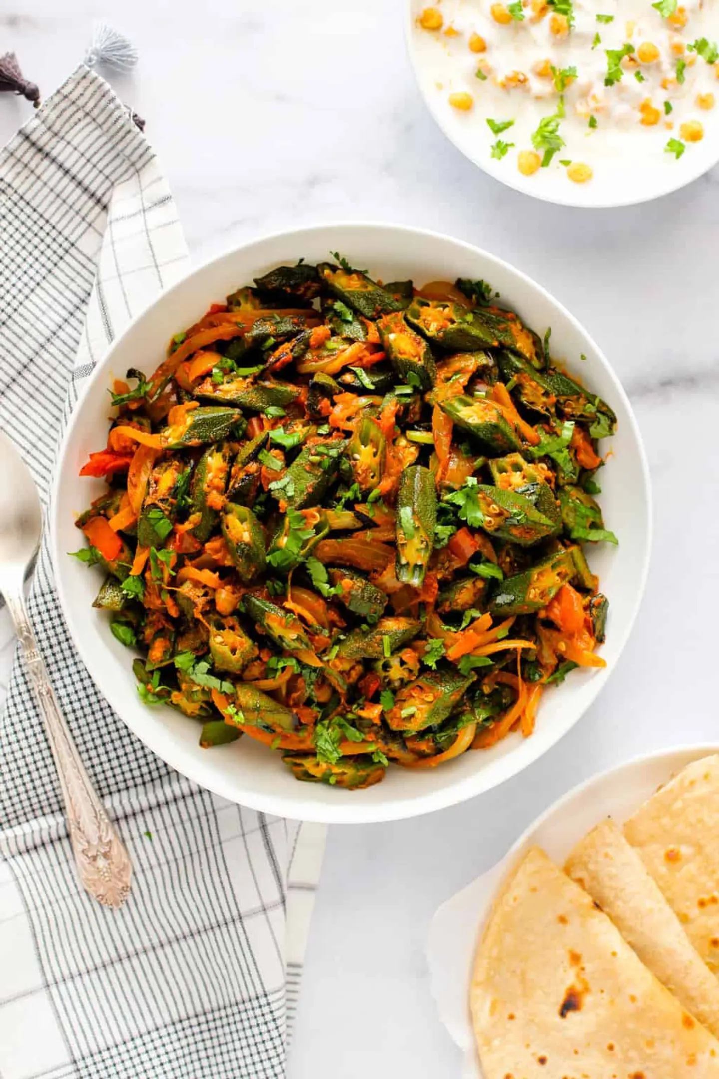 Bhindi Masala  Okra Masala - For One Person