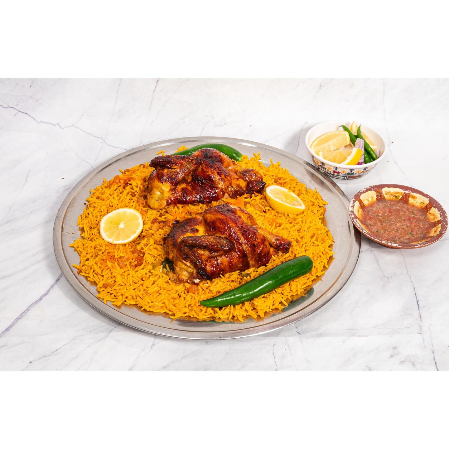 دجاج شواية مع أرز - ربع حبة