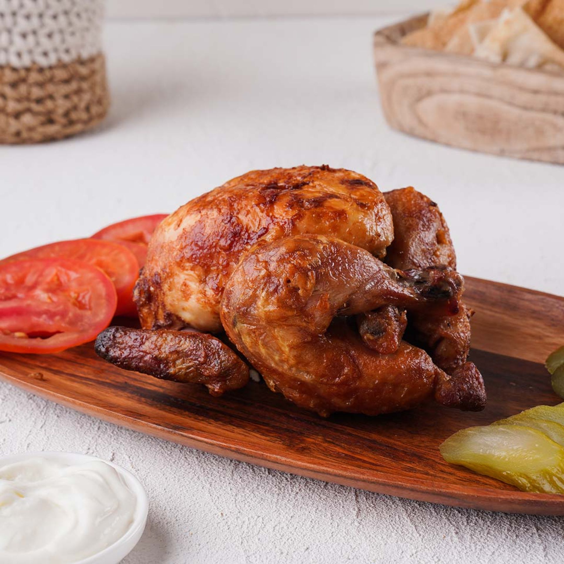 دجاج شواية سادة - نص حبة دجاج
