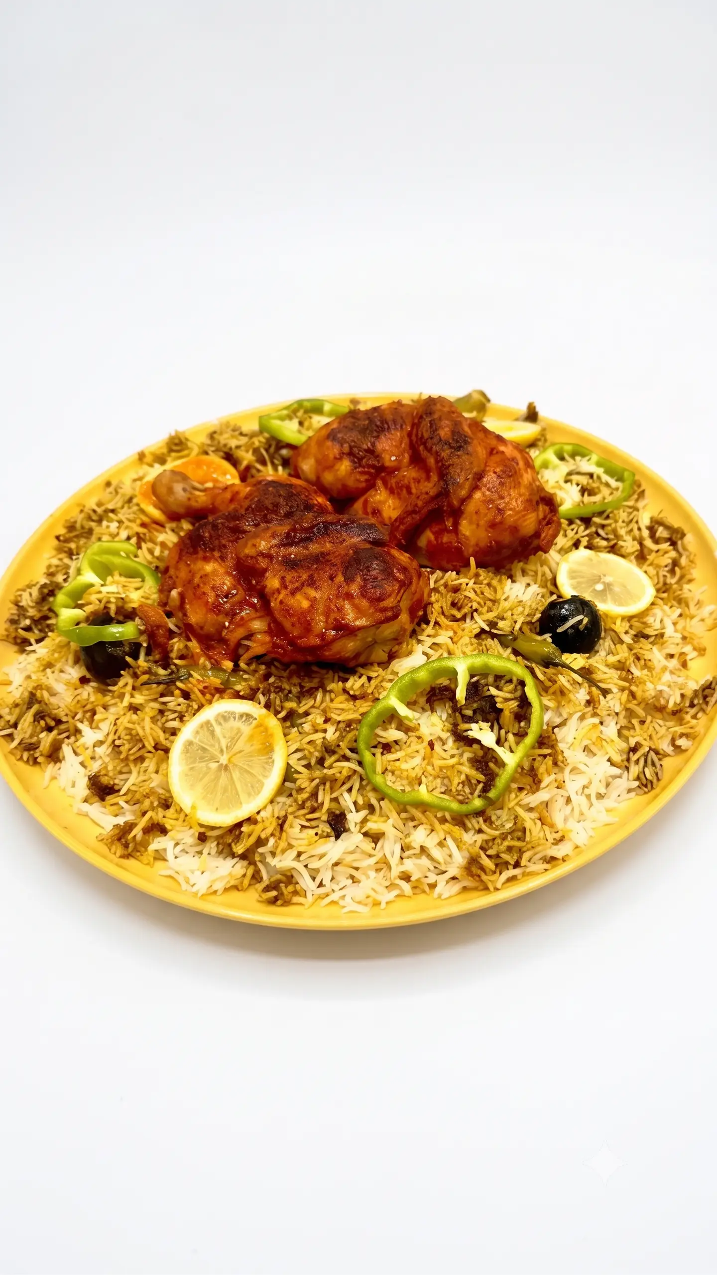Jablawi Kabsa With Oven Roasted Chicken - Whole Chicken