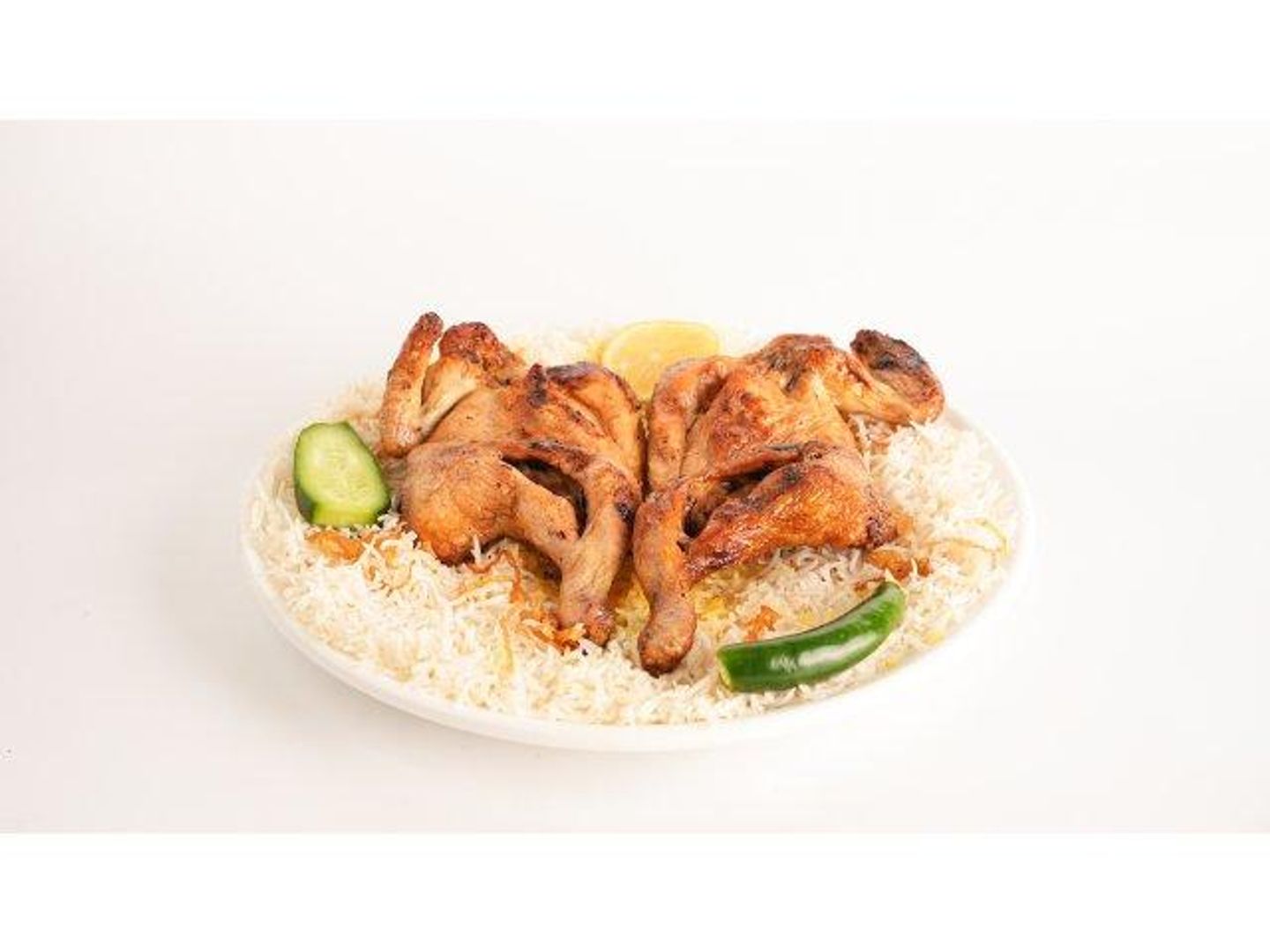 دجاج مظبي  - رز سعودي - نصف