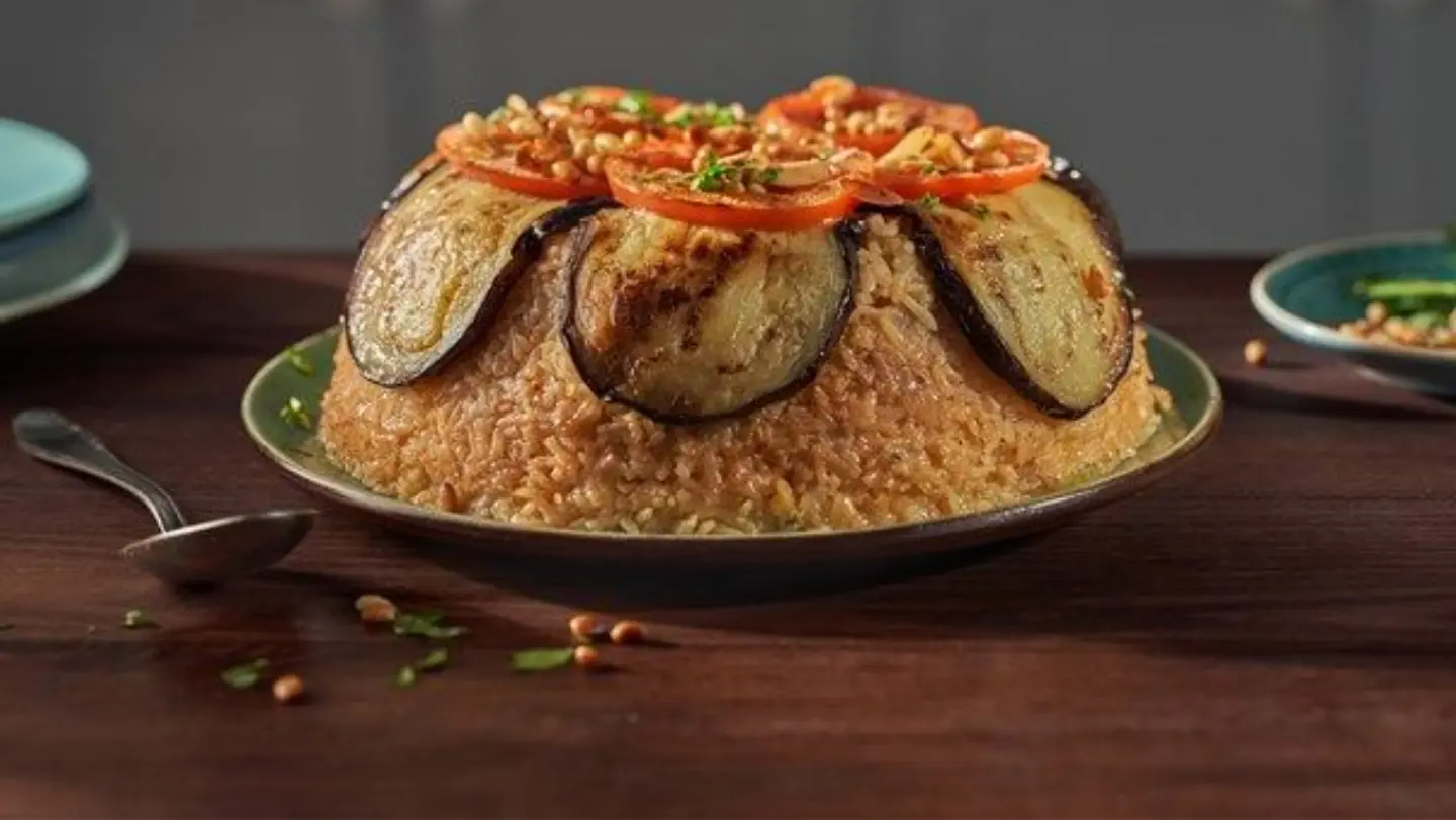 Chicken Maqluba With Rice - Half A Chicken