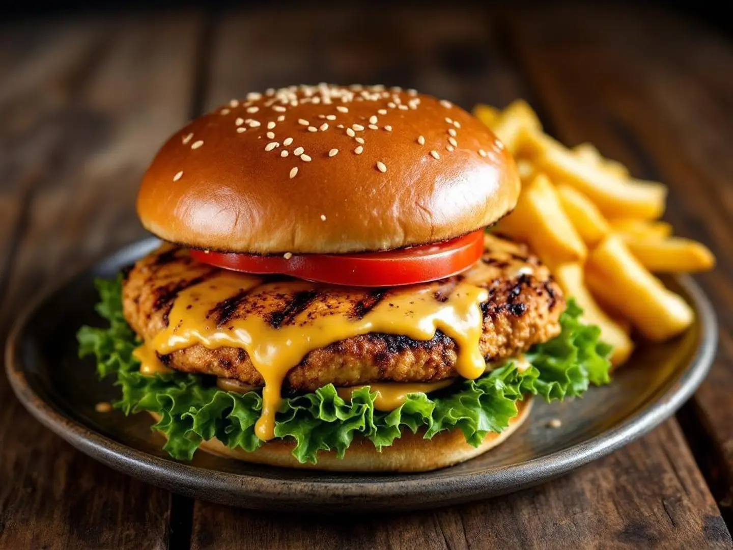 برجر دجاج مشوي - ساندوتش