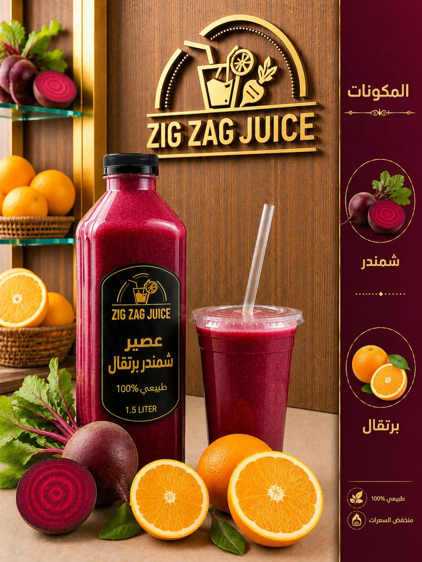 Beetroot With Orange Without Sugar  - Cup Medium