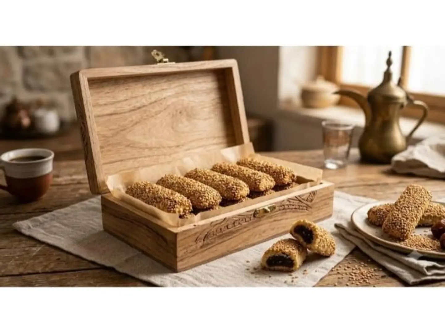 Sesame Stick Date Ma'amoul - Small Box